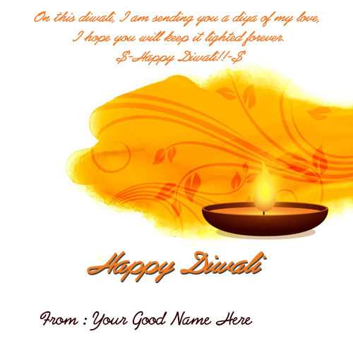 Happy Diwali Wishes With Photo Edit