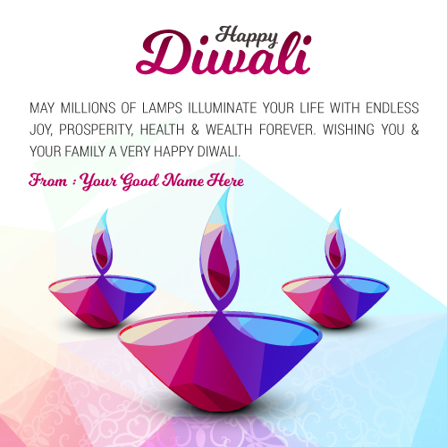 Happy Diwali Wishes Image With Name Edit 2020